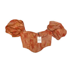 Bardot- Pink "Kiah" Corset Top - NEW WITH TAGS